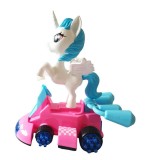 Unicorn Interactiv Pilot, Lumini si Sunete, Alb, Jucarie Fata, 6+ Ani, 24cm, Simt Auditiv, Baterii AA