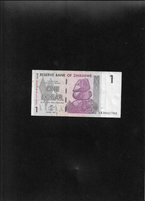 Zimbabwe 1 dollar 2007 seria3641762