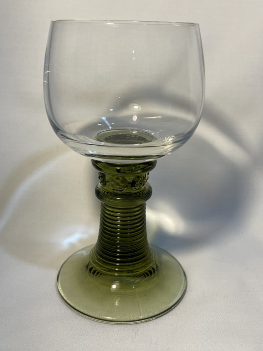 Pahar german pentru vin din sticla ROEMER, stil secolul al XVIII-lea