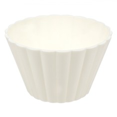 Bol Plastic, Off White, Diametru 9.5cm, &Icirc;nălțime 6cm, Capacitate 0.125L, Potrivit Pentru Cuptor Microunde și Mașină De Spălat Vase