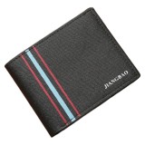 Portofel Barbati Bifold Piele PU Negru, Minimalist, Slim, Carduri
