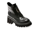 Ghete GRYXX negre, RT4011, din piele naturala lacuita