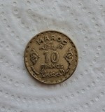 Moneda marocana 10 franci 1952