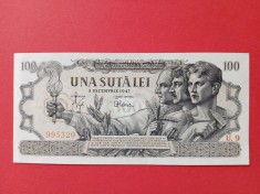Bancnota 100 lei 5 Decembrie 1947 - filigran BNR vertical 1cifra la serie - aUNC