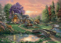 Puzzle 1000 piese - Thomas Kinkade - Sweetheart Retreat | Schmidt