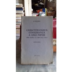 CARACTERIZAREA ETNOGRAFICA A UNUI POPOR PRIN MUNCA SI UNELTELE SALE - S. MEHEDINTI