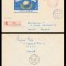 1964 Romania, colita nedantelata Navigatia cosmica, FDC circulat LP 577