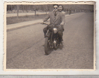 bnk foto Romania - Bucuresti - motocicleta - interbelica foto