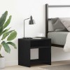 Noptiera Gossi Stejar Negru 40x30x40 cm, Lemn Prelucrat PAL, Design Industrial, 2 Compartimente