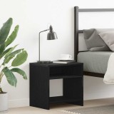 Noptiera Gossi Stejar Negru 40x30x40 cm, Lemn Prelucrat PAL, Design Industrial, 2 Compartimente