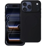 Husa MagSafe pentru Apple iPhone 17 Pro Max, OEM, Silicone Mag (Big Hole), Neagra