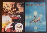 Cărți poștale formații rock: IRON MAIDEN, HELLOWEEN, Necirculata, Printata