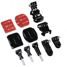 Set accesorii de prindere casca adeziv 3M quick release GoPro Hero 5 6 7 8 9 10