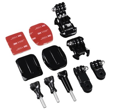 Set accesorii de prindere casca adeziv 3M quick release GoPro Hero 5 6 7 8 9 10 foto