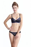 K597-1 Lenjerie set formata din sutien cu plasa si chilot clasic