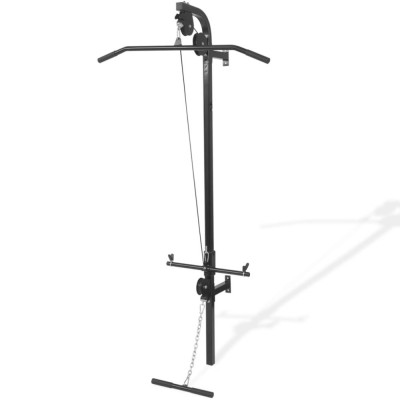 vidaXL Aparat sală de fitness domiciliu, montare pe perete, cu 2 scripeți 91369 foto
