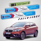 Cumpara ieftin Ștergătoare Suzuki SX4 S-Cross JY 2016-2022 | Set Față și Spate Flat Premium &ndash; TeamCar&reg;