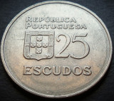 Moneda 25 ESCUDOS - Portugalia, anul 1980 * cod 3968 B, Europa