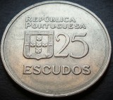 Moneda 25 ESCUDOS - Portugalia, anul 1980 * cod 3968 B