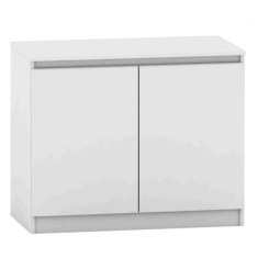 Comoda cu 2 usi din mdf alb Hany 90x49x73 cm