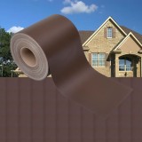 Panou de intimitate grădină, maro, 35x0,19 m, PVC