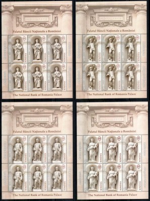 Romania 2013, LP 1996 b, Palatul BNR II - Statui, minicoli, MNH! LP 104,50 lei foto