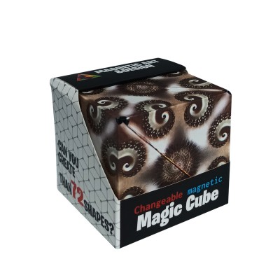 Cub tangram magnetic, 3D Magic Cube, Forest foto