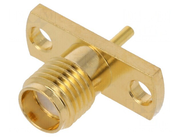 Conector SMA Soclu Mamă Drept pentru Lipire pe Panou