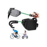 Fr&acirc;nghie de remorcare pentru bicicletă, fr&acirc;nghie de tracțiune pentru biciclete de copii 2.5 m, sistem de remorcare pentru bicicletă, retractabil pentr