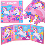 Carte magnetică de puzzle Unicorn 40 ZA4269