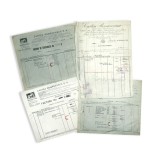 Cartea Rom&acirc;nească, patru facturi, 1936 - 1940