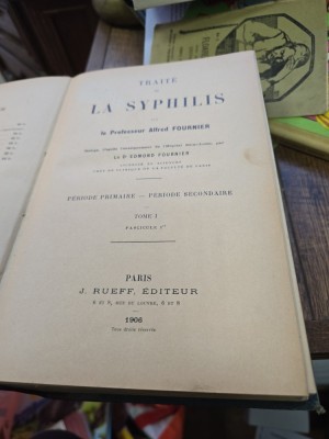 TRAIT&amp;Eacute; DE LA SYPHILIS foto