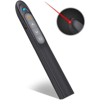 Presenter Wireless, laser pointer USB, Android iOS Windows, 100 m, 650 nm, negru foto