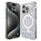 Husa pentru iPhone 15 Pro - Techsuit Sparkly Glitter MagSafe - White