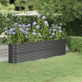vidaXL Strat &icirc;nălțat grădină 260x40x68 cm oțel vopsit electrostatic