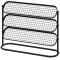 Raft pentru pantofi cu polite reglabile, metalic, 76 x 24 x 59 cm, Negru