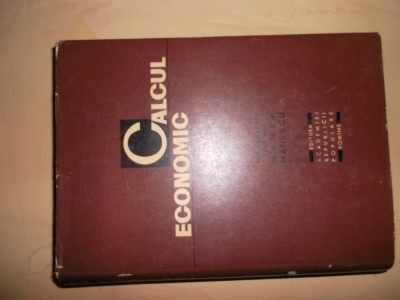 CALCUL ECONOMIC- Manea manescu foto