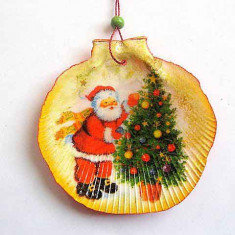 Ornament sarbatoare Nastere Mantuitor, ornament brad cu Mos Craciun 29862