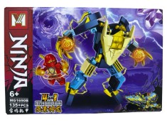 Set constructie tip lego Ninja Robot Electric MG1690B 135 piese