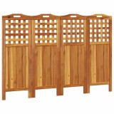 Cumpara ieftin Paravan de camera 4 panouri 162x2x115 cm lemn masiv de acacia