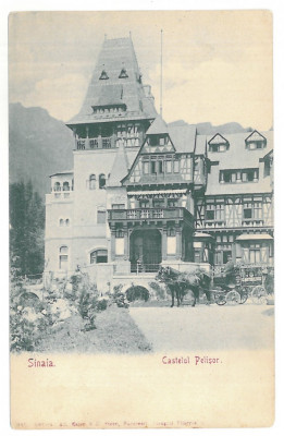 4468 - SINAIA, PELISOR Castle, Litho, Romania - old postcard - unused foto