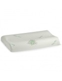 Perna Ergonomica Memory Aloe Vera, 42x72x12 cm, sustinere ortopedica, husa detasabila, lavabila la 40&deg;C