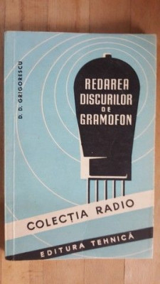 Redarea discurilor de gramofon- D.D.Grigorescu foto