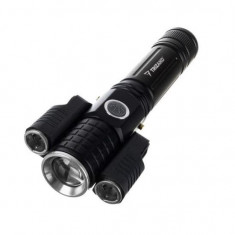 Lanterna aluminiu, LED T6 + CREE, 300 lm, zoom, USB, Trizand GartenVIP DiyLine