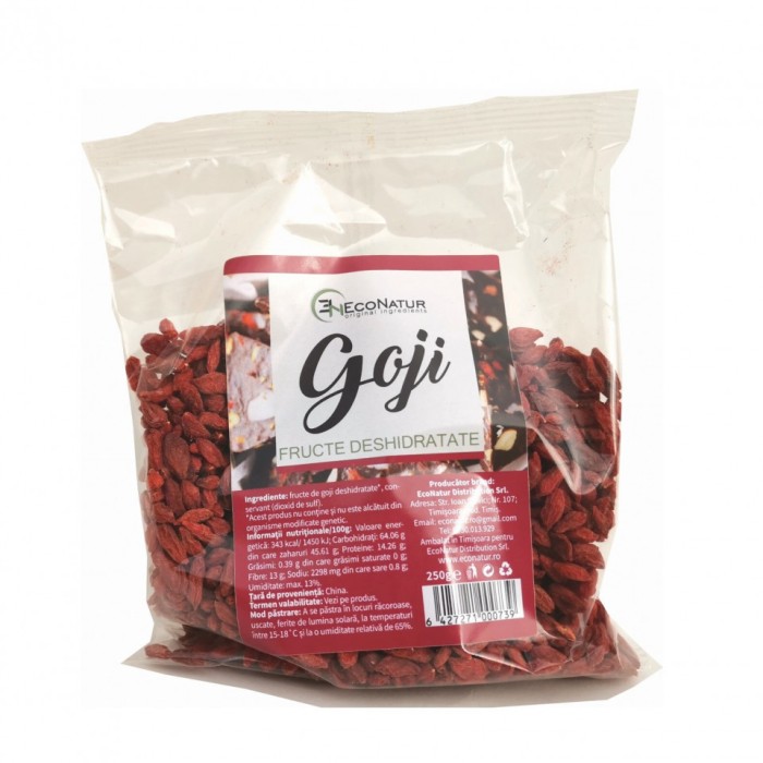 GOJI FRUCTE DESHIDRATATE 250GR