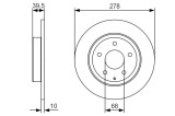 BOSCH 0 986 479 C22 Disc frana
