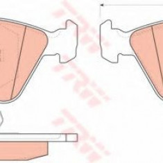 Set placute frana,frana disc BMW Seria 3 Cabriolet (E46) (2000 - 2007) TRW GDB916