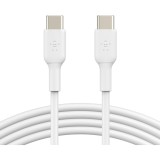 Cablu Date si Incarcare USB-C - USB-C Belkin BoostCharge, 60W, 1m, Set 2 bucati, Alb CAB003bt1MWH2PK