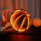 Lampa LED Infinity Mirror formă minge de baschet, CMCLASS