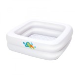 Cumpara ieftin Piscina gonflabila BestWay, patrata, alba, 86 x 25 cm, Alb, Patrat, Intex